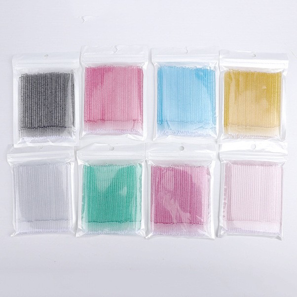 Beauty Makeup Remover - 100 unidades de microcepillos individuales para