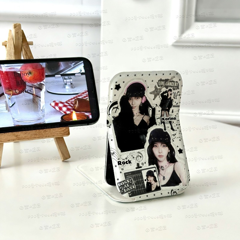 Beauty Makeup Vanity - Espejo de Maquillaje Plegable Mini Aespas,