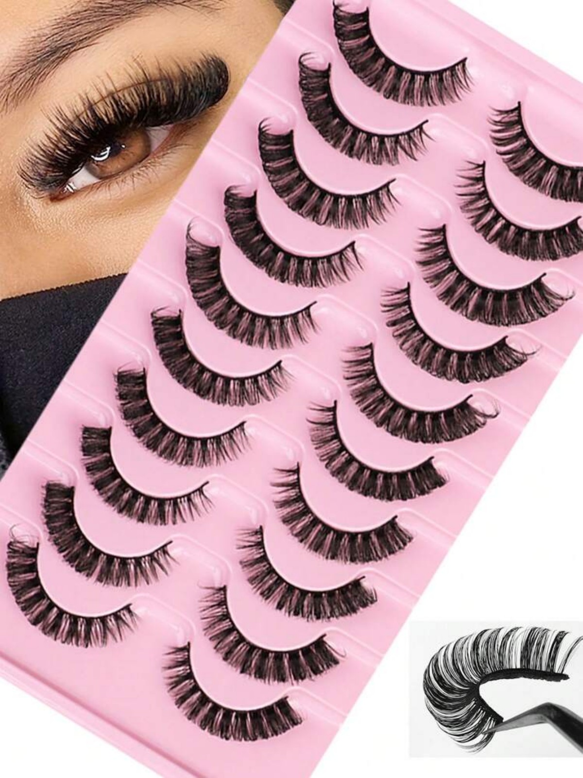 Beauty Makeup Bar - Kit de Pestañas Postizas Rusas a