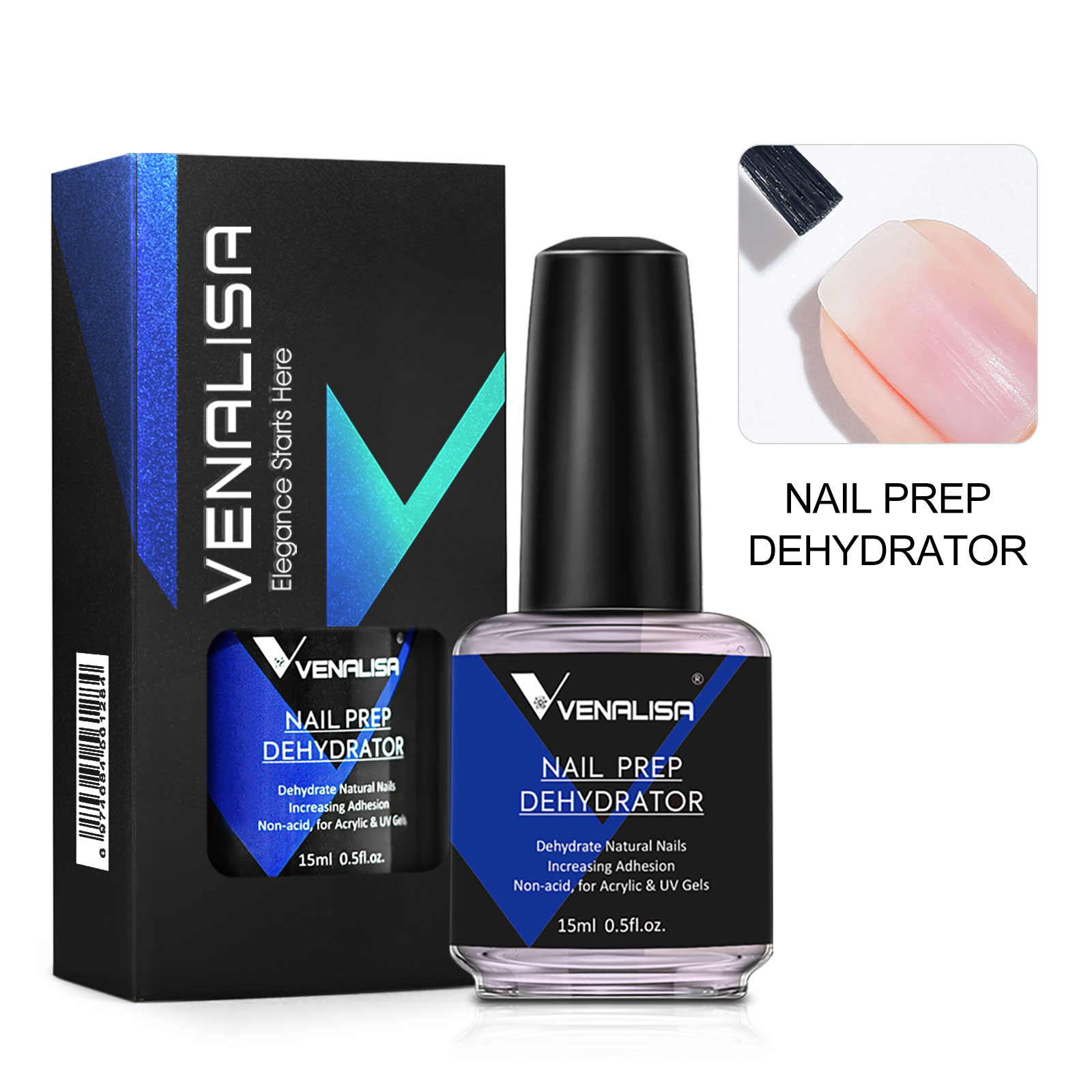 Nail Dehydrator Primer - Venalisa-deshidratador de preparación de uñas, 15ml,
