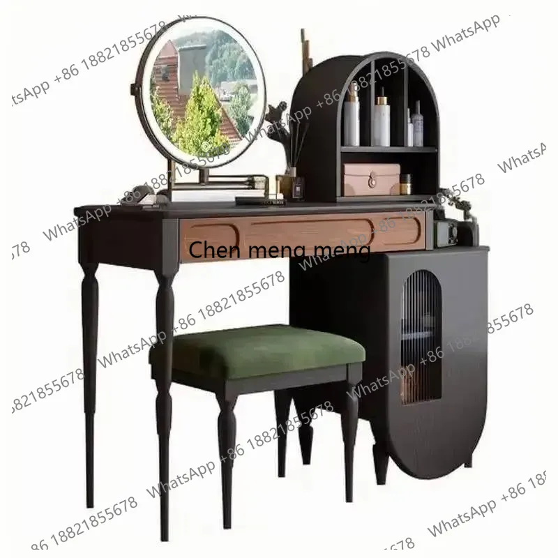 Beauty Makeup Vanity Set - Organizador Negro para Tocador con Cajones