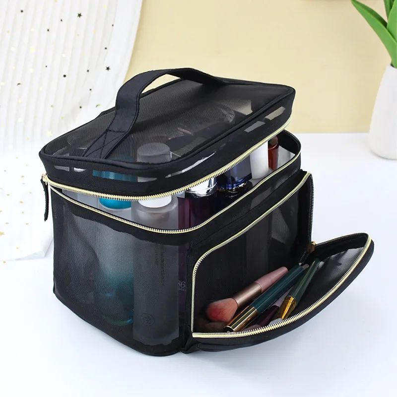 Beauty Makeup Design - Bolsa de Maquillaje Transparente de Gran