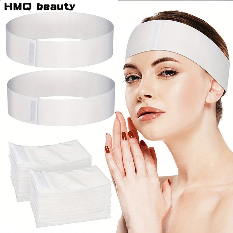Woman Beauty Makeup - 100/50/10 Uds. Diademas faciales desechables Spa