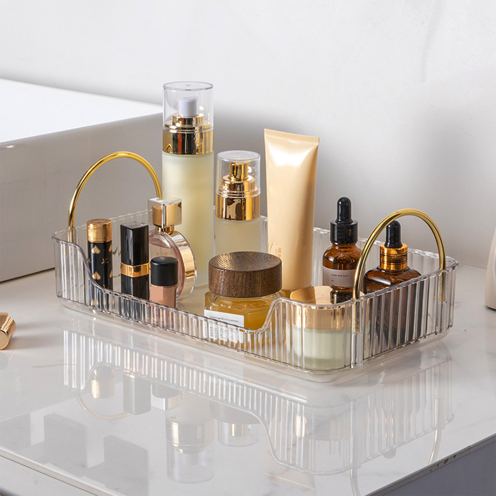 Organizador de baño de lujo, e - Beauty Makeup Vanity reseña y precio