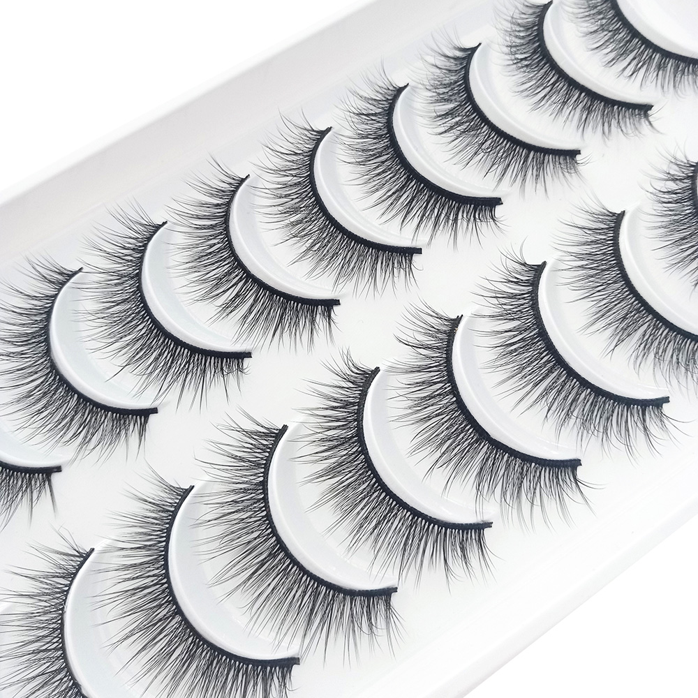 10 pares de pestañas postizas  - Beauty Makeup Design reseña y precio