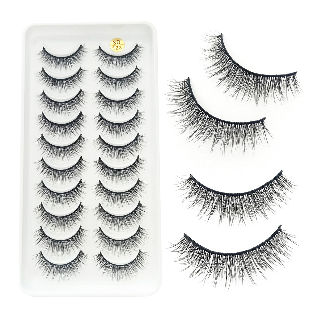 10 pares de pestañas postizas  - Beauty Makeup Design reseña y precio