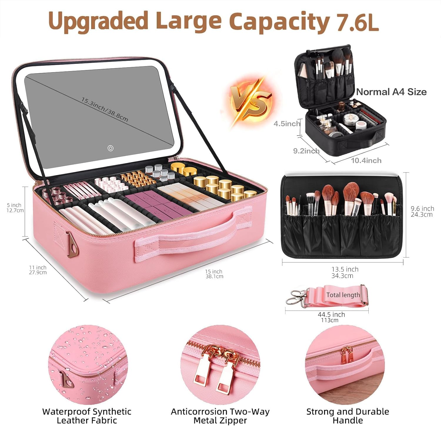 Bolsa de Maquillaje de Gran Ca - Beauty Makeup Vanity reseña y precio